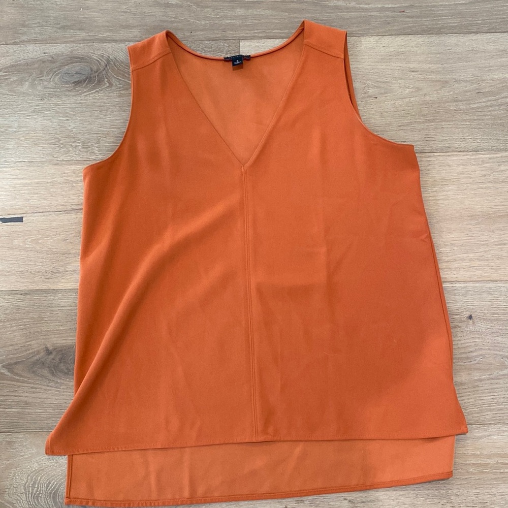 Ann Taylor v neck sleeveless blouse